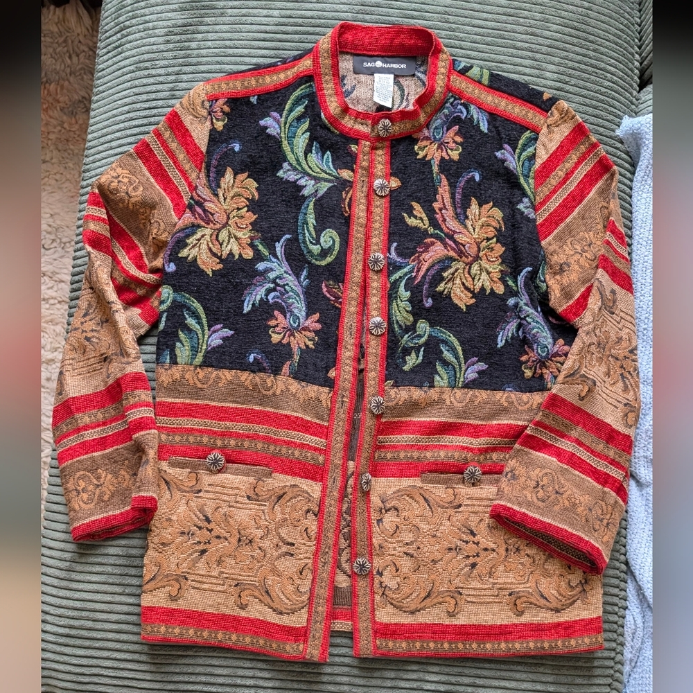 Floral Embroidered Women's Jacket